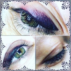 Füstös szemhéj tetoválás