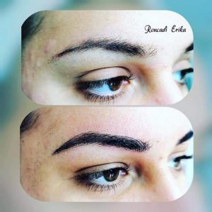 Microblading szemöldök tetoválás