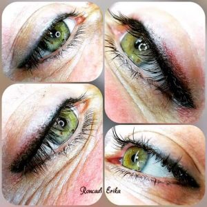 Mélybarnával készült füstös szemhéj